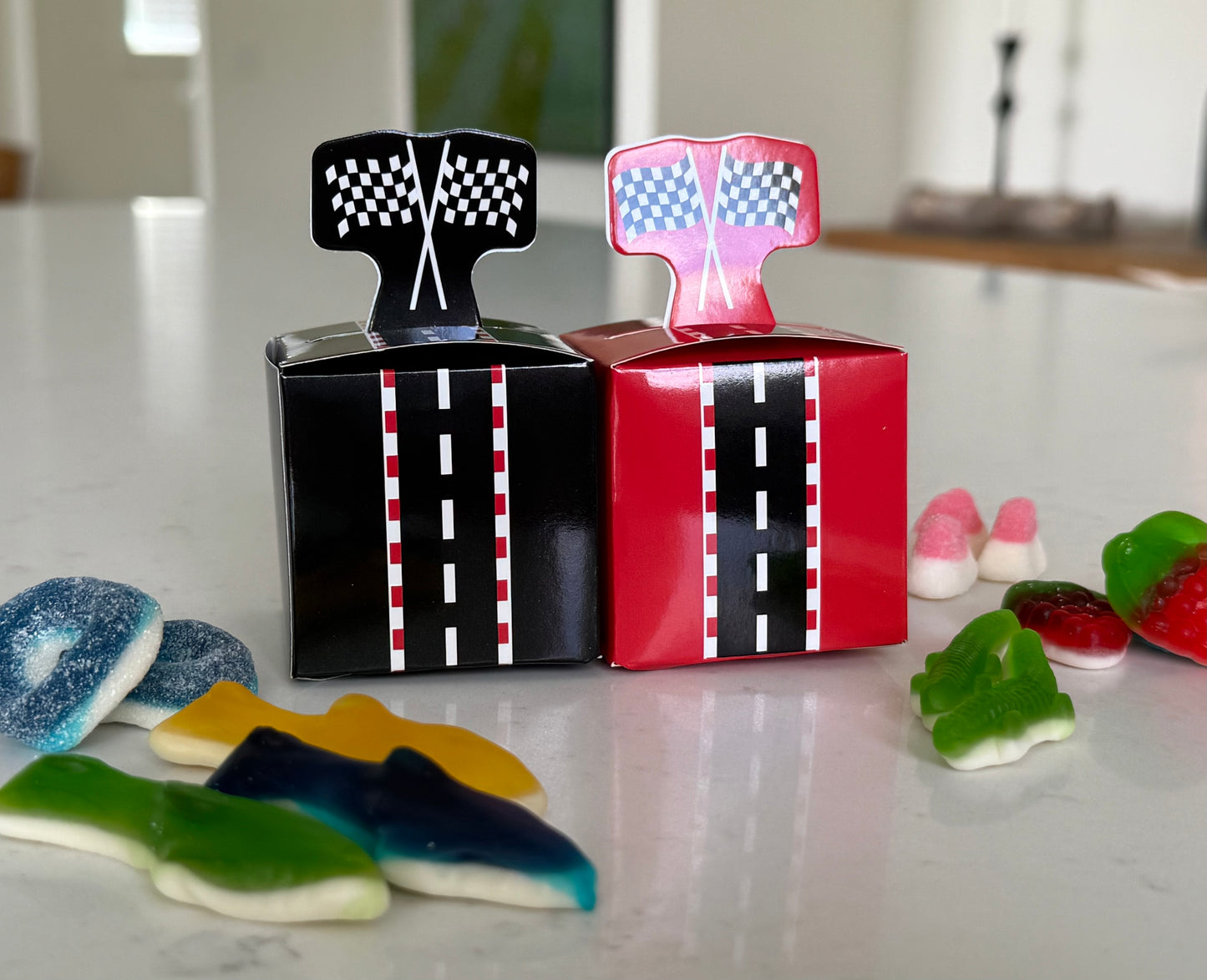 Racing Track Birthday Candy Box
