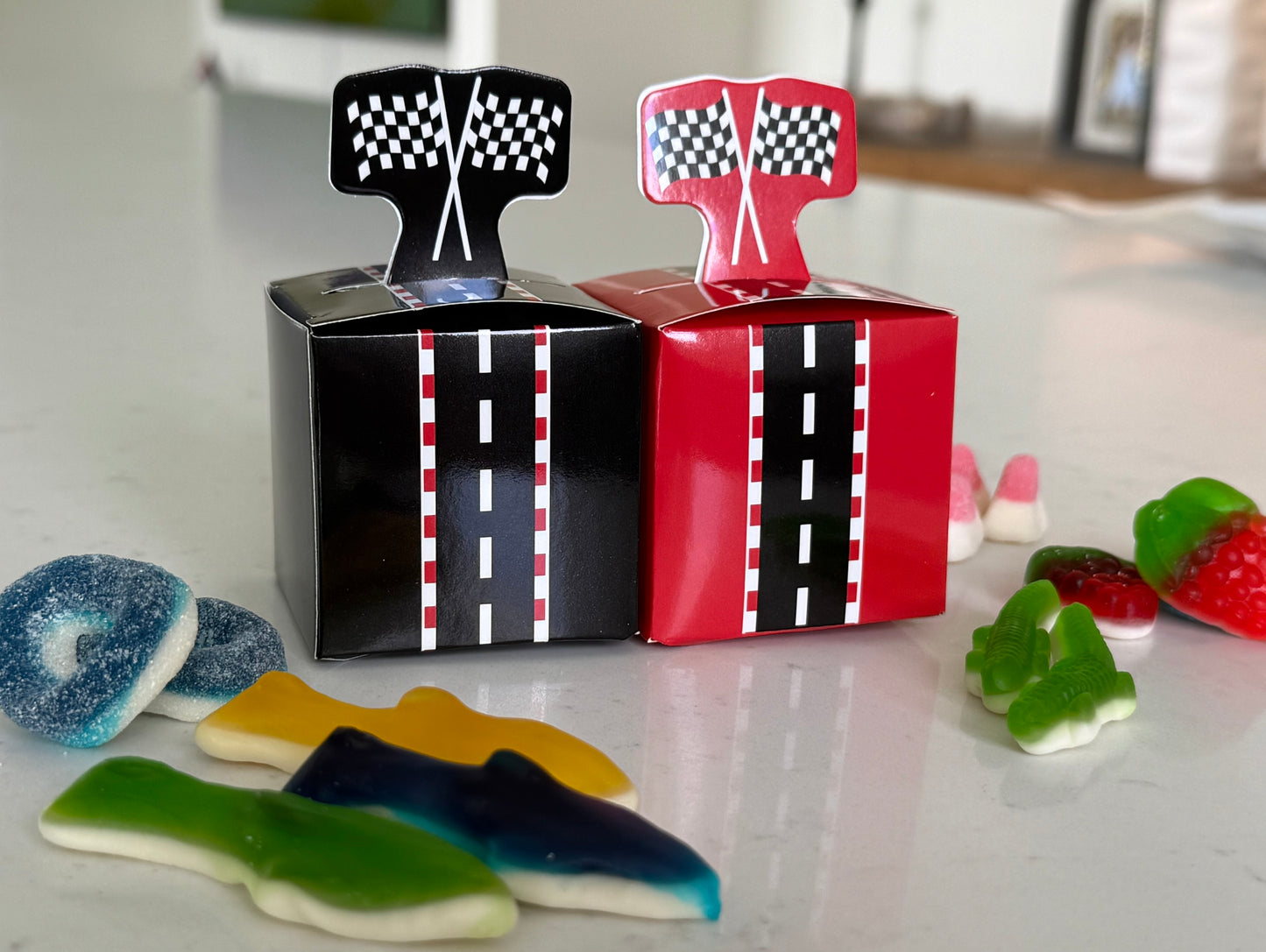Racing Track Birthday Candy Box