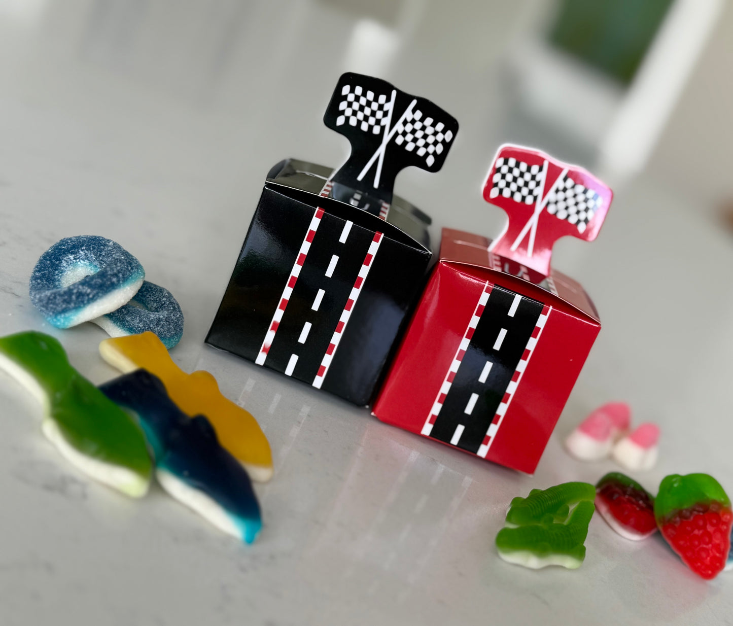 Racing Track Birthday Candy Box
