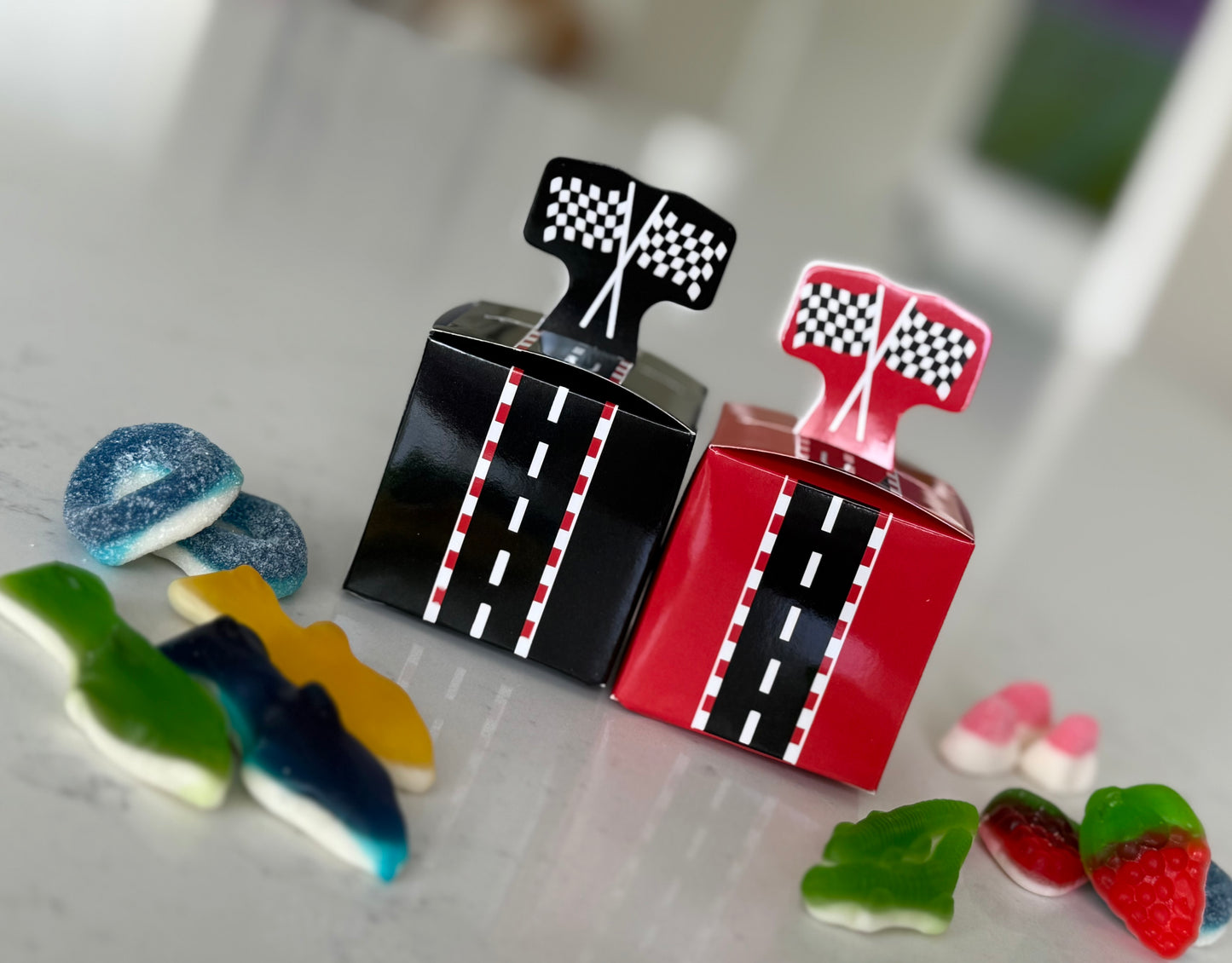 Racing Track Birthday Candy Box
